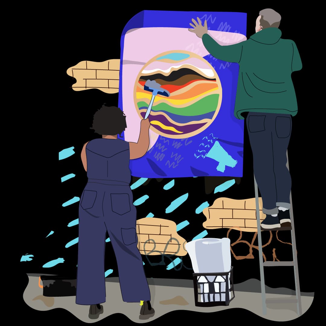 Pasting+up+posters+with+logo-03