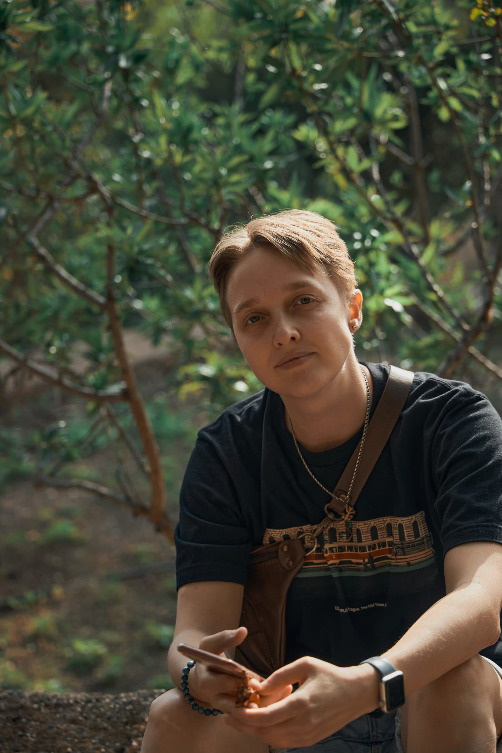 Lgtbq,Person,In,The,Forest,At,Sunset